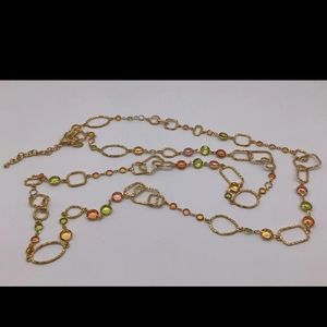 Joan Rivers stamped long necklace
